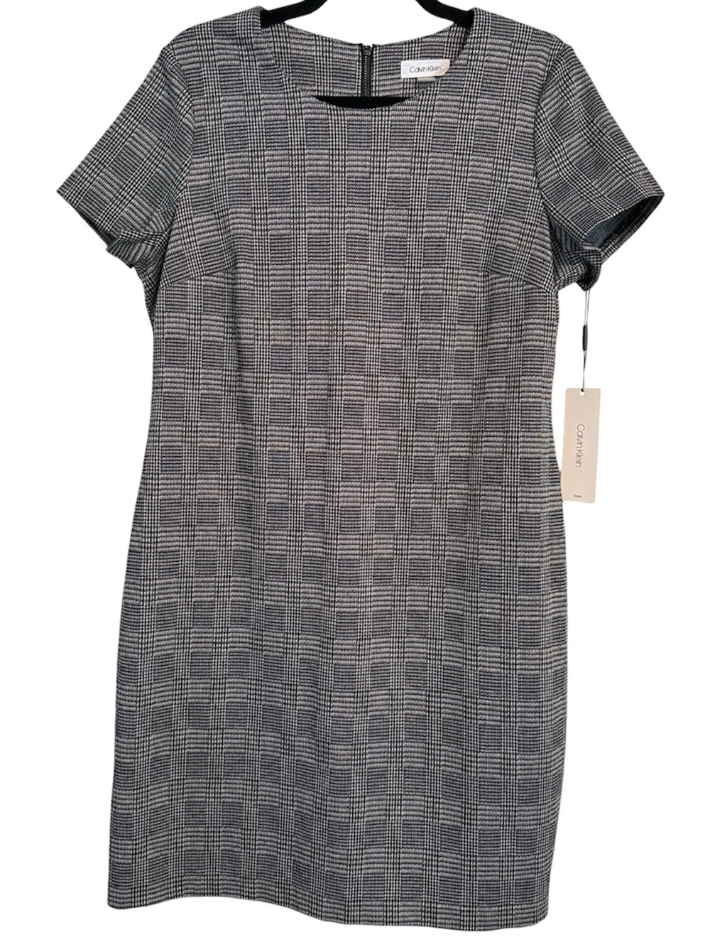 Calvin Klein Plaid Short Sleeve Dress NWT